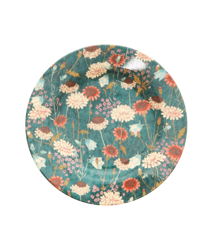 ASSIETTE DESSERT MELAMINE FALL FLOWER