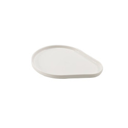 ASSIETTE EN PORCELAINE 20X16X1.5CM