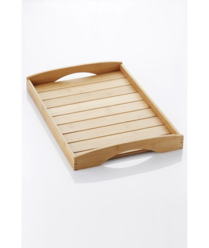 PLATEAU DE SERVICE EN BAMBOU 48X33X6CM