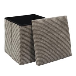 COFFRE POUF PLIABLE COTELE SCOTT TAUPE M4