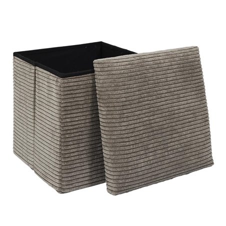 COFFRE POUF PLIABLE COTELE SCOTT TAUPE M4