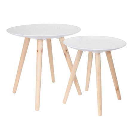 TABLE GIGOGNE RONDE RELIEF GOUTTELETTE X2 M1