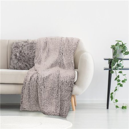 PLAID SHERPA GRIS 120X150CM M6 A1/M6